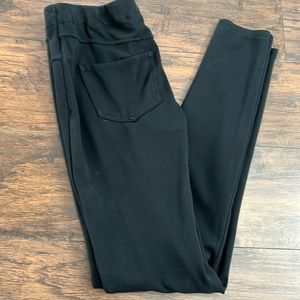 The limited Elastic wasteband black pants